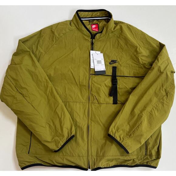 Nike Woven Tech Jacket Pacific Moss/Black FZ0750-307 Men's Size 2XL - Picture 7 of 10